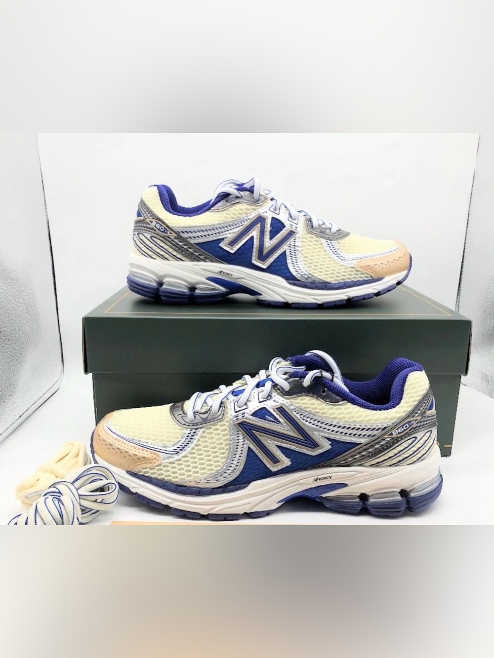 New Balance 860v2 Aime Leon Dore Blue ALD 9 New In Box w/ Extra Laces & Dust Bag